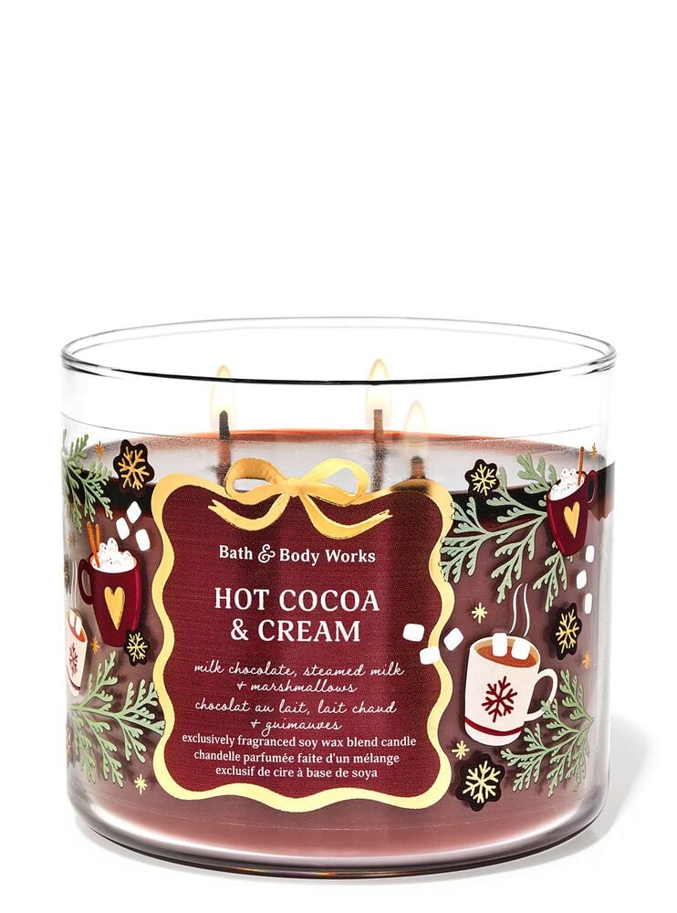 Hot Cocoa & Cream 3-Wick Candle 3-Wick Candle