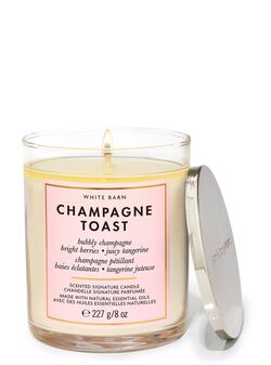 Champagne Toast Signature Single Wick Candle image number null