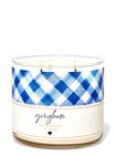 Gingham 3-Wick Candle image number null