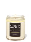 Mahogany Teakwood Single Wick Candle image number null