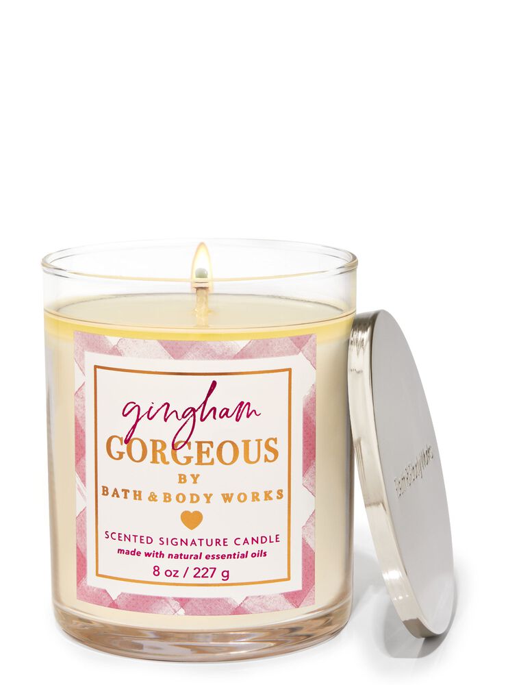 Gingham Gorgeous Signature Single Wick Candle Single Wick Candle