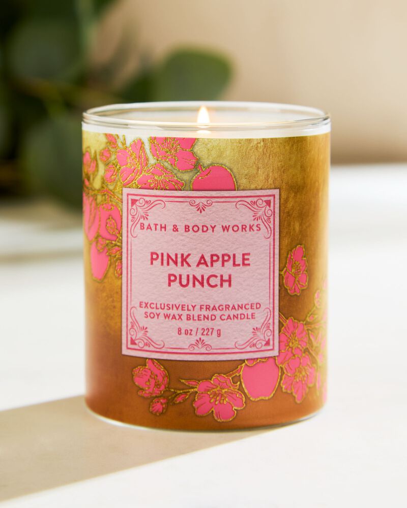 Pink Apple Punch Single Wick Candle Single Wick Candle