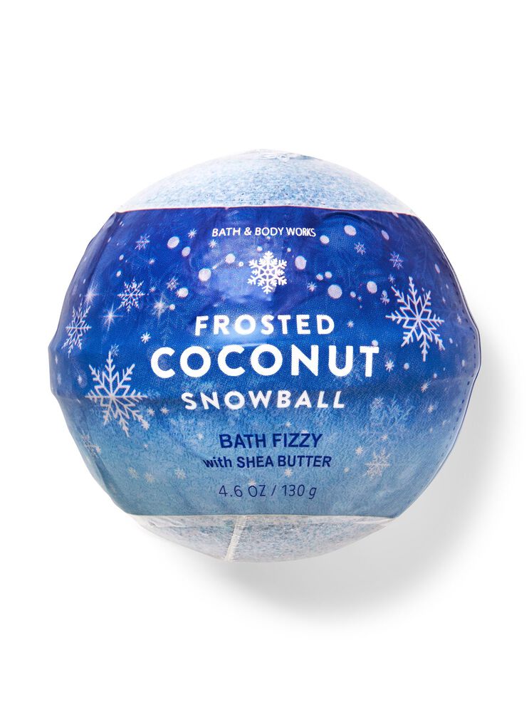 Frosted Coconut Snowball Bath Fizzy Bath Fizzy