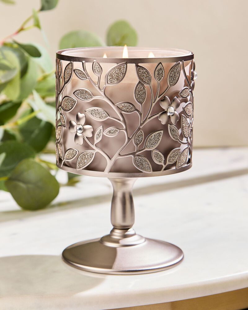 Dogwood Pedestal 3-Wick Candle Holder 3-Wick Candle Holder
