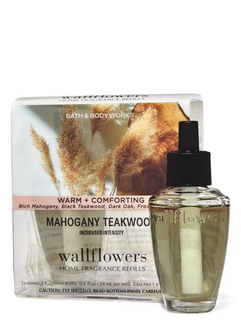 Mahogany Teakwood Increased Intensity Wallflowers Refills 2-Pack Wallflowers Fragrance Refills, 2-Pack