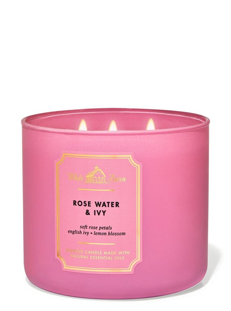 Rose Water & Ivy 3-Wick Candle 3-Wick Candle