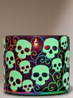 Glow-in-the-Dark Skulls 3-Wick Candle Holder image number null