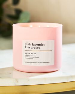 Pink Lavender & Espresso 3-Wick Candle image number null