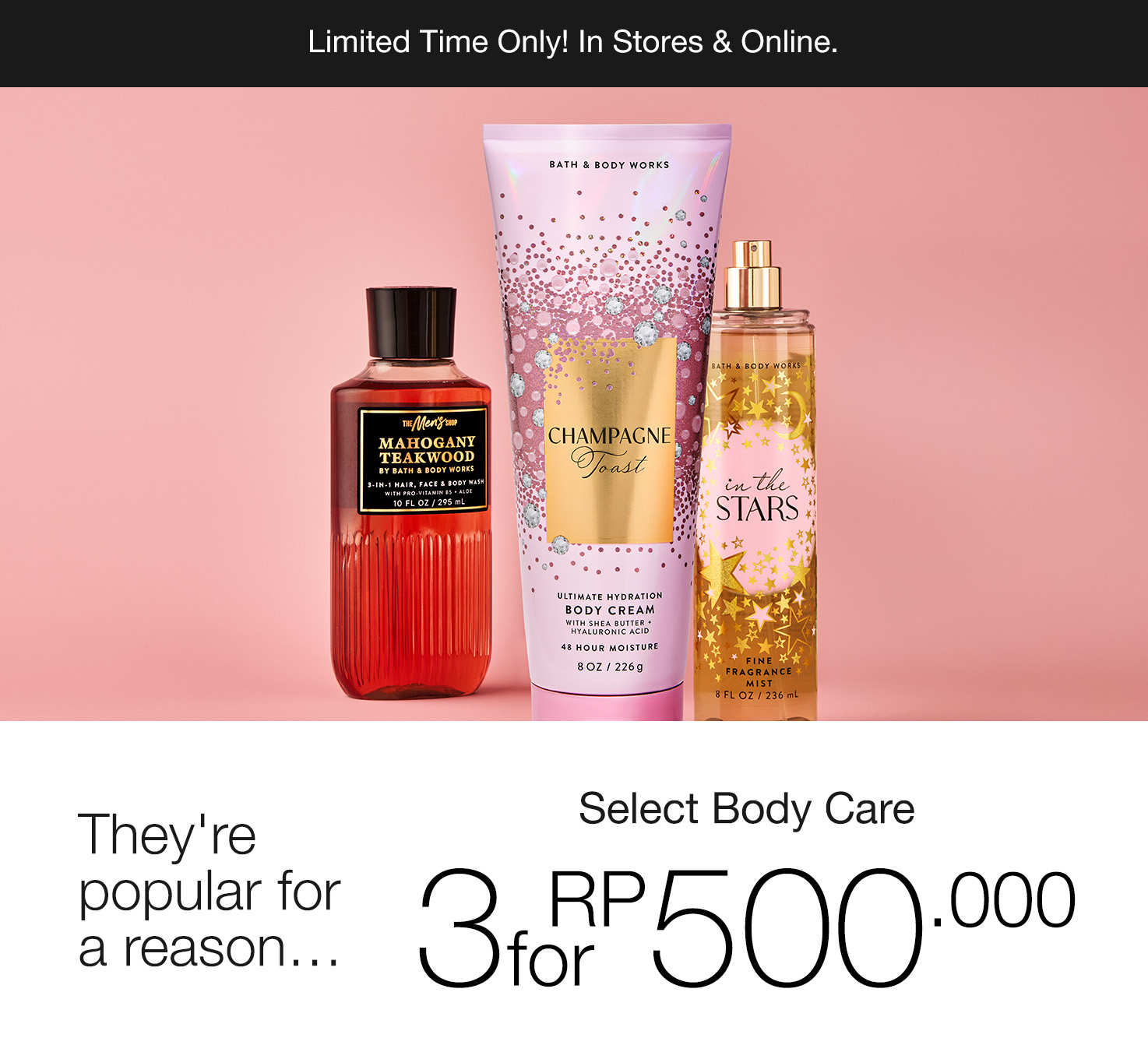 Select Body Care, Buy 3 for Rp 500.000