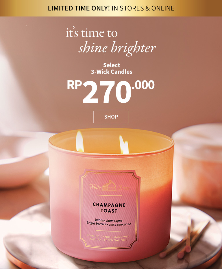 3-wick candle