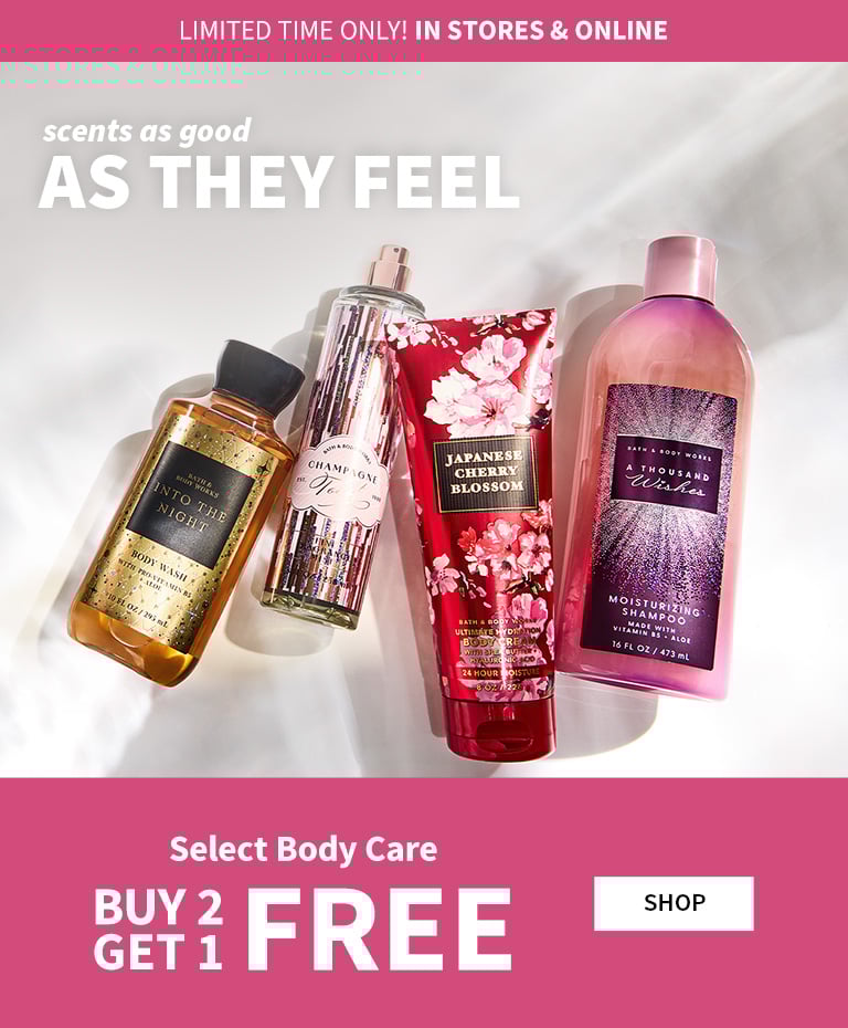 BODY CARE BUY 2 GET 1 FREE