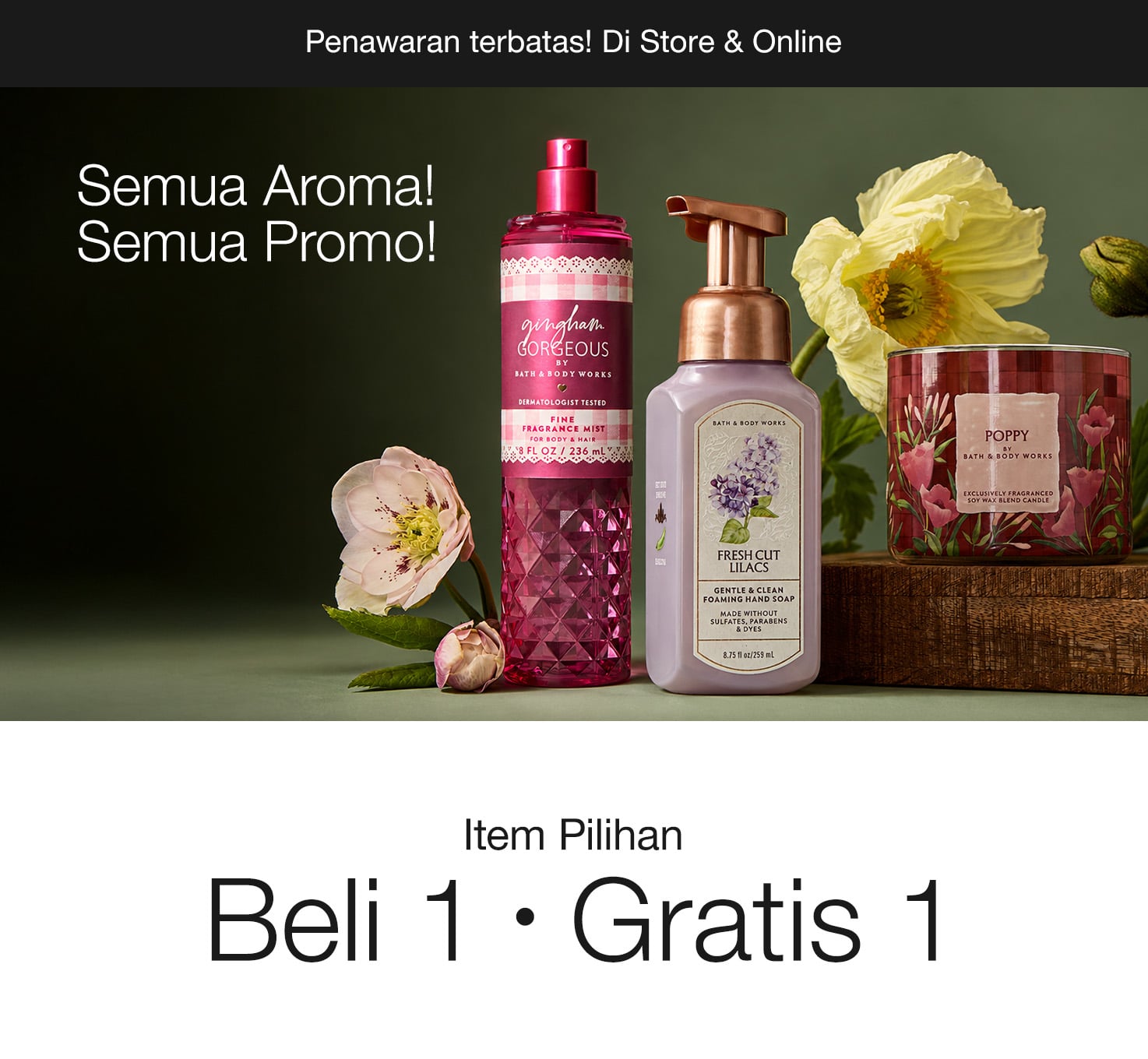 Select Items, Buy 1 Get 1 Free