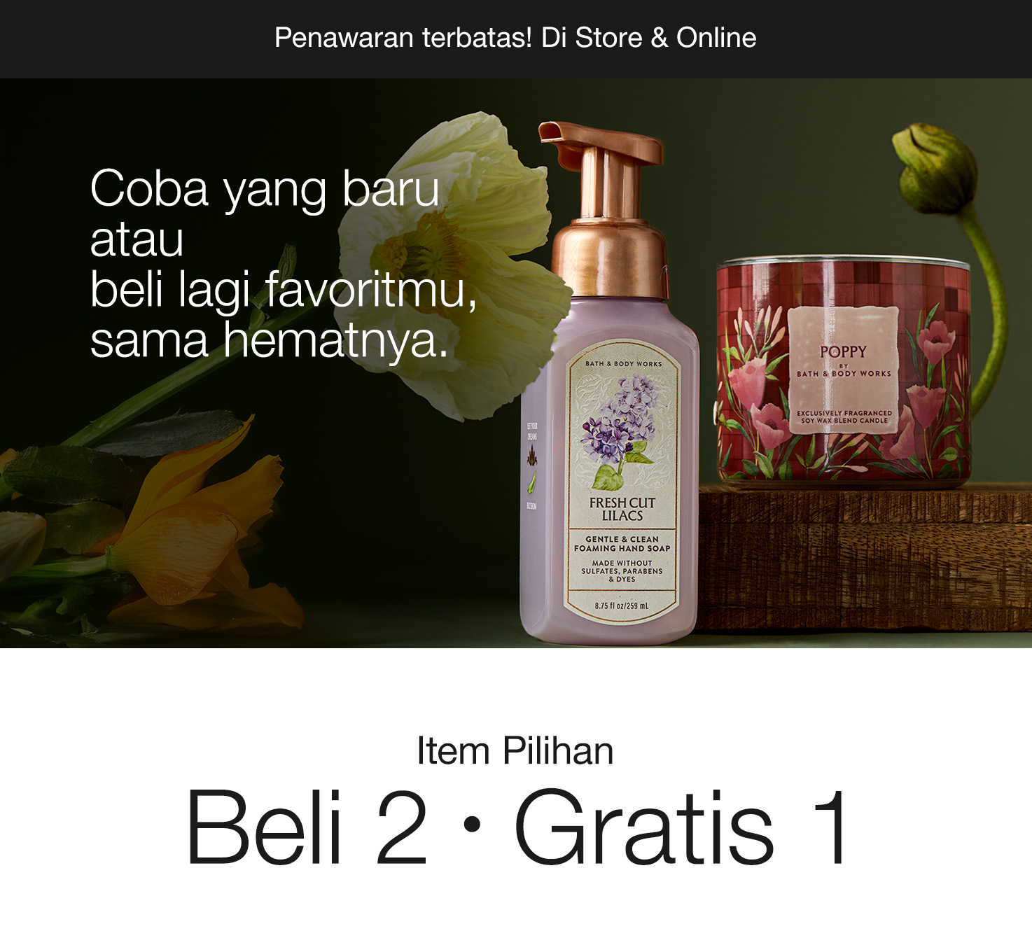 Select Items, Buy 2 Get 1 Free