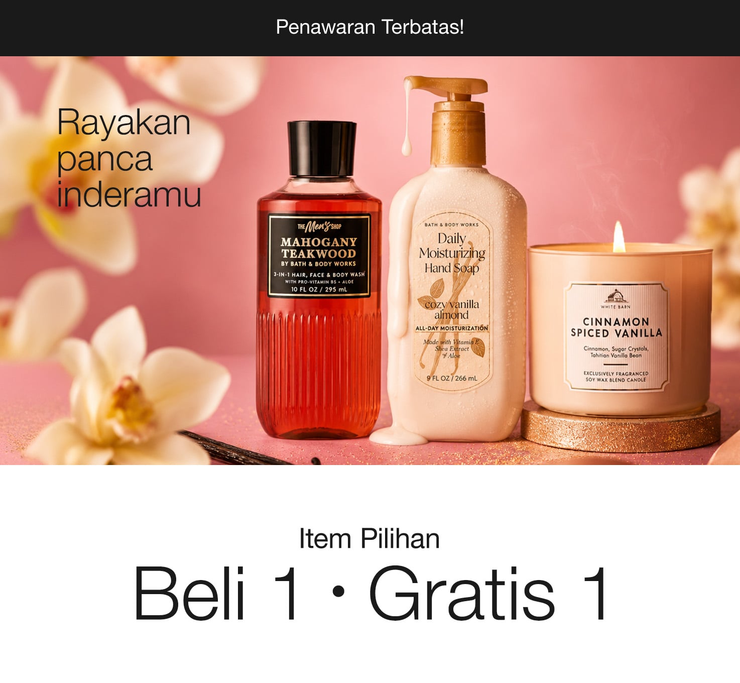 Select Items, Buy 1 Get 1 Free